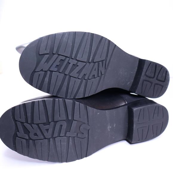 STUART WEITZMAN 5050 Bold Boot Black Calf Leather Over The Knee Boots Women's 6M - Picture 11 of 12